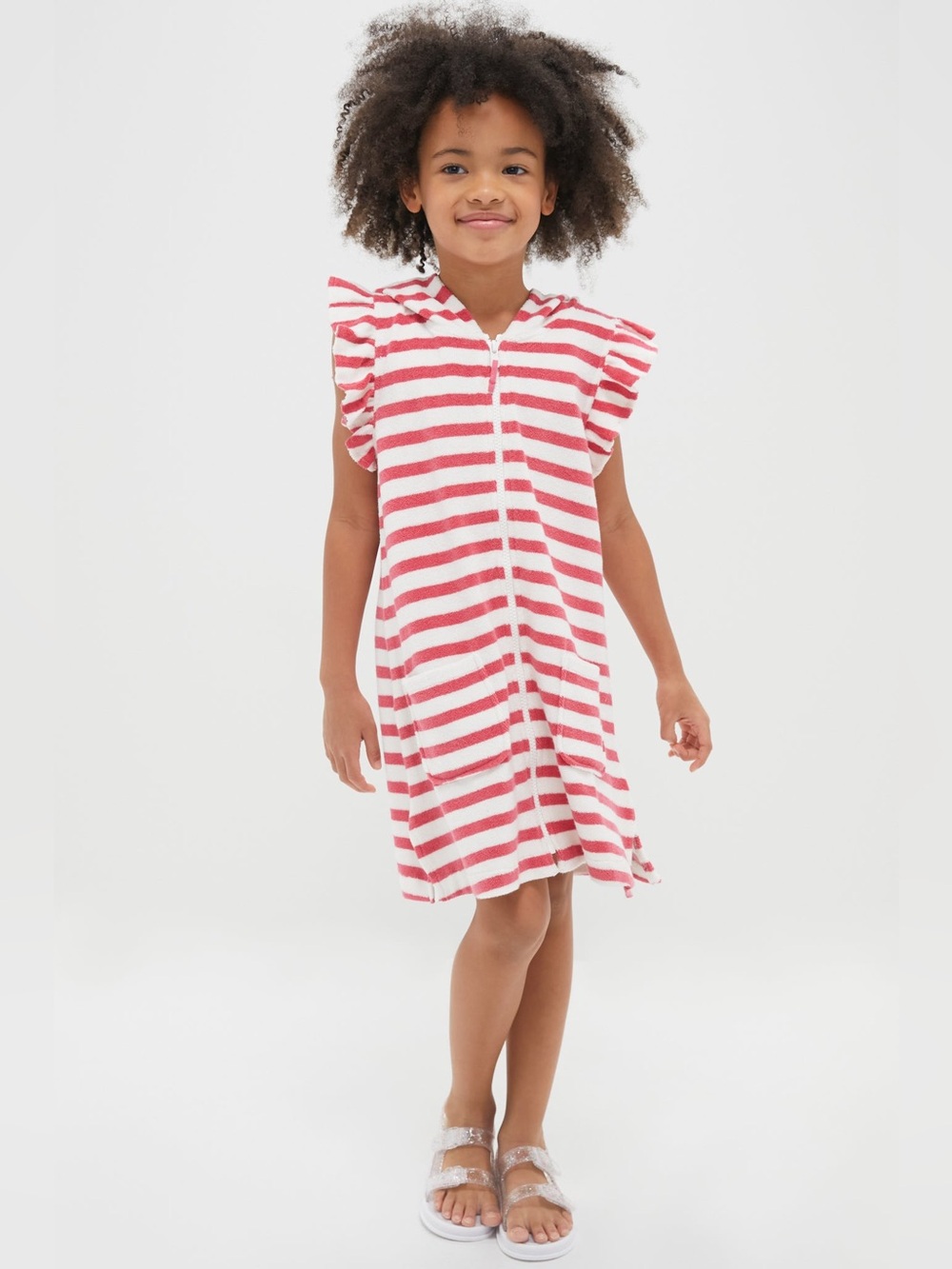 PINK CHICKEN
Rapture Rose Stripe Terry Coverup Sz XL